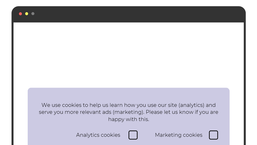 Example Dark pattern: more than one cookie