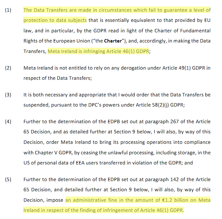 GDPR Enforcement - Upper tier fine decision by Irish DPA