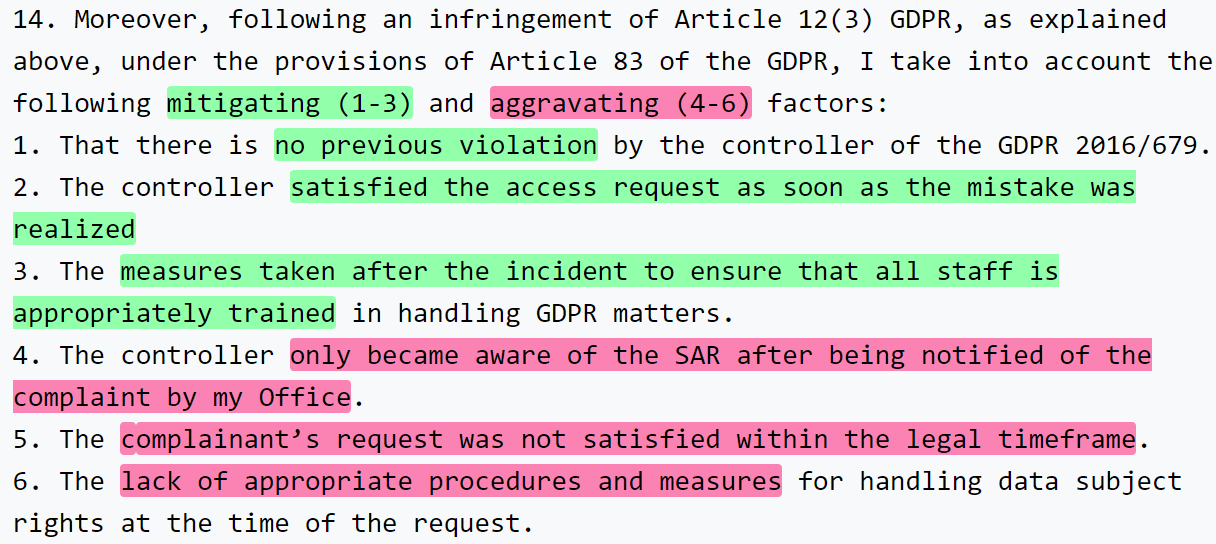 GDPR Enforcement - Decision against Tarlun Ltd