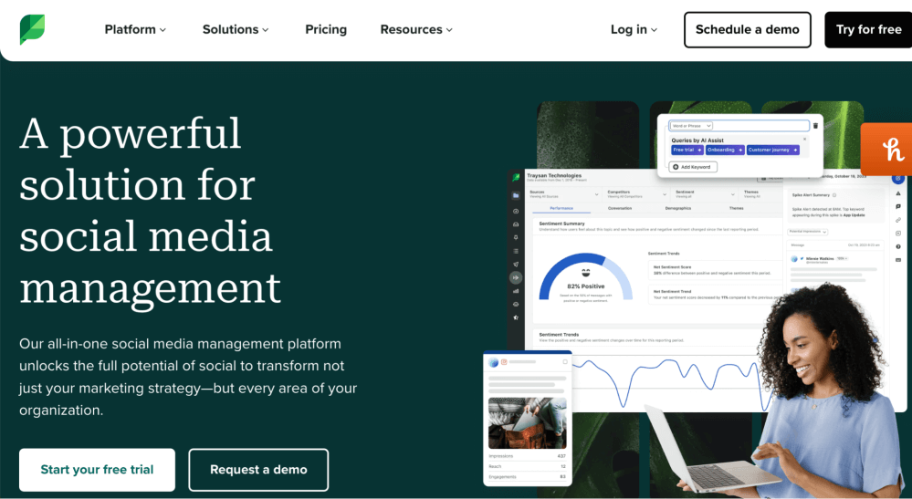 Sprout Social Screenshot - Marketing Tech Stack Recommendations