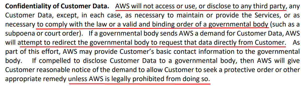 AWS DSGVO Data Processing Addendum